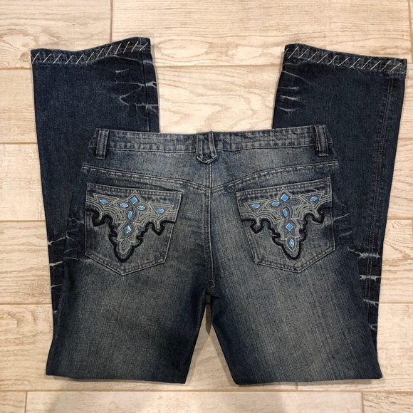 Antik Denim Denim - Antik Denim Jeans with Turquoise Studs